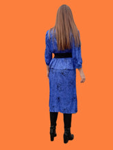 Charger l'image dans la galerie, Robe vintage Charlotte - A basque. Taille M, 38, 40. Made in Tunisie