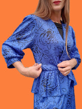 Charger l'image dans la galerie, Robe vintage Charlotte - A basque. Taille M, 38, 40. Made in Tunisie