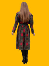 Charger l'image dans la galerie, Robe vintage Josiane - Plissée à double boutonnage. Taille L, 40, 42.