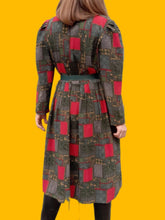 Charger l'image dans la galerie, Robe vintage Josiane - Plissée à double boutonnage. Taille L, 40, 42.