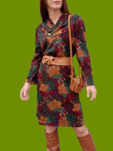 Charger l'image dans la galerie, Robe vintage Carmen - Col boutonné. Imprimé floral. Taille M, 38, 40. Bernard Claveril.