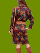 Charger l'image dans la galerie, Robe vintage Carmen - Col boutonné. Imprimé floral. Taille M, 38, 40. Bernard Claveril.