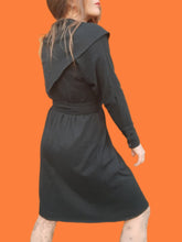 Charger l'image dans la galerie, Robe vintage Marlène - Effet châle. Taille XS, 34, 36. Christian Aujard. Made in France.