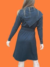 Charger l'image dans la galerie, Robe vintage Marlène - Effet châle. Taille XS, 34, 36. Christian Aujard. Made in France.