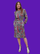 Charger l'image dans la galerie, Robe vintage Cassie - Boutonnage asymétrique. Taille M, 38, 40. Marcelle Griffon