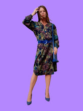 Charger l'image dans la galerie, Robe vintage Albanne - Imprimé floral. Taille XL, 42, 44. Coutureine Paris.