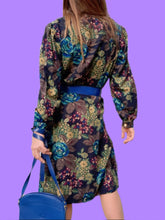 Charger l'image dans la galerie, Robe vintage Albanne - Imprimé floral. Taille XL, 42, 44. Coutureine Paris.