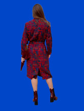 Charger l'image dans la galerie, Robe vintage Gladys - Imprimé coloré abstrait. Taille XXL, 44, 46. Jean Moreux. Made in France