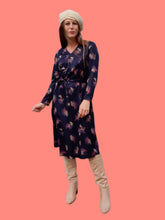 Charger l'image dans la galerie, Robe vintage Marlène - Effet cache-cœur. Taille S, 36, 38. Jean Biolay Paris. Made in France.