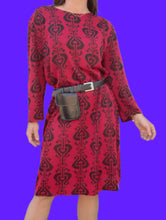 Charger l'image dans la galerie, Robe vintage Alycia - Imprimé cœurs. Taille L, 40, 42