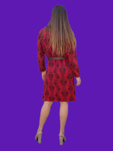 Charger l'image dans la galerie, Robe vintage Alycia - Imprimé cœurs. Taille L, 40, 42