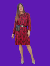 Charger l'image dans la galerie, Robe vintage Alycia - Imprimé cœurs. Taille L, 40, 42