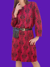 Charger l'image dans la galerie, Robe vintage Alycia - Imprimé cœurs. Taille L, 40, 42