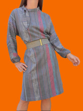 Charger l'image dans la galerie, Robe vintage Dahlia - Noeud au col. Taille M, 38, 40