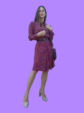 Charger l'image dans la galerie, Robe vintage Charlie - En soie fuchsia. Taille S, 36, 38