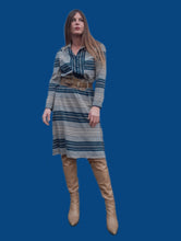 Charger l'image dans la galerie, Robe Vintage Roxanne. Rayée. Taille M, 38, 40