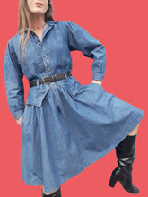 Charger l'image dans la galerie, Robe vintage Alexia - Aspect superposition. Taille M, 38, 40