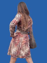 Charger l'image dans la galerie, Robe vintage Noor - Imprimé abstrait. Taille S, 36, 38. Gévana. Fabriqué en France