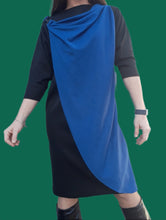 Charger l'image dans la galerie, Robe vintage Aloïse - Color block. Taille M, 38, 40. Fabriqué en France