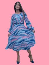 Charger l'image dans la galerie, Robe vintage Clarisse - Plis Soleil. Taille M, 38, 40. Fink Modell.