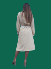 Charger l'image dans la galerie, Robe vintage Lavinia - Plastron plissé. Taille M, 38, 40. Maris. Made in Germany