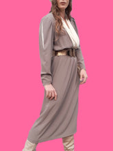 Charger l'image dans la galerie, Robe vintage Erin - Manches à crevé. Taille XL, 42, 44. Caroline Rohmer. Fabriqué en France