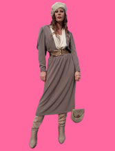 Charger l'image dans la galerie, Robe vintage Erin - Manches à crevé. Taille XL, 42, 44. Caroline Rohmer. Fabriqué en France