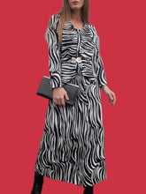 Charger l'image dans la galerie, Robe vintage Gabrielle - Imprimé Zébré. Taille L, 40, 42. Annette Boutique