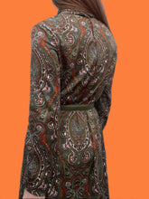 Charger l'image dans la galerie, Robe vintage Clémence - Col cheminée. Taille S, 36, 38. Desarbre. Fabriqué en France