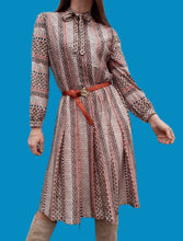 Charger l'image dans la galerie, Robe vintage Myriam - Col Lavallière. Taille M, 38, 40. Juliette K Paris. Fabriqué en France