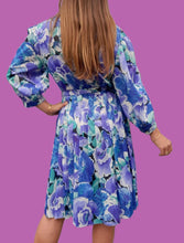Charger l'image dans la galerie, Robe vintage Mathilde - Plissée et fleurie. Taille XL, 42, 44