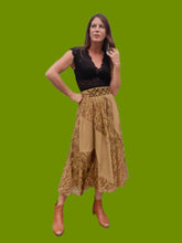 Charger l'image dans la galerie, Jupe vintage Pénélope - Jupon bohème. Taille S, 36, 38. G Vergnaud. Made in France.