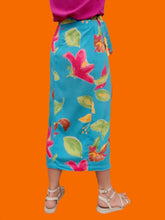 Charger l'image dans la galerie, Jupe portefeuille vintage Salima - Imprimé floral. Taille M ou 36, 38, 40