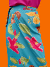 Charger l'image dans la galerie, Jupe portefeuille vintage Salima - Imprimé floral. Taille M ou 36, 38, 40