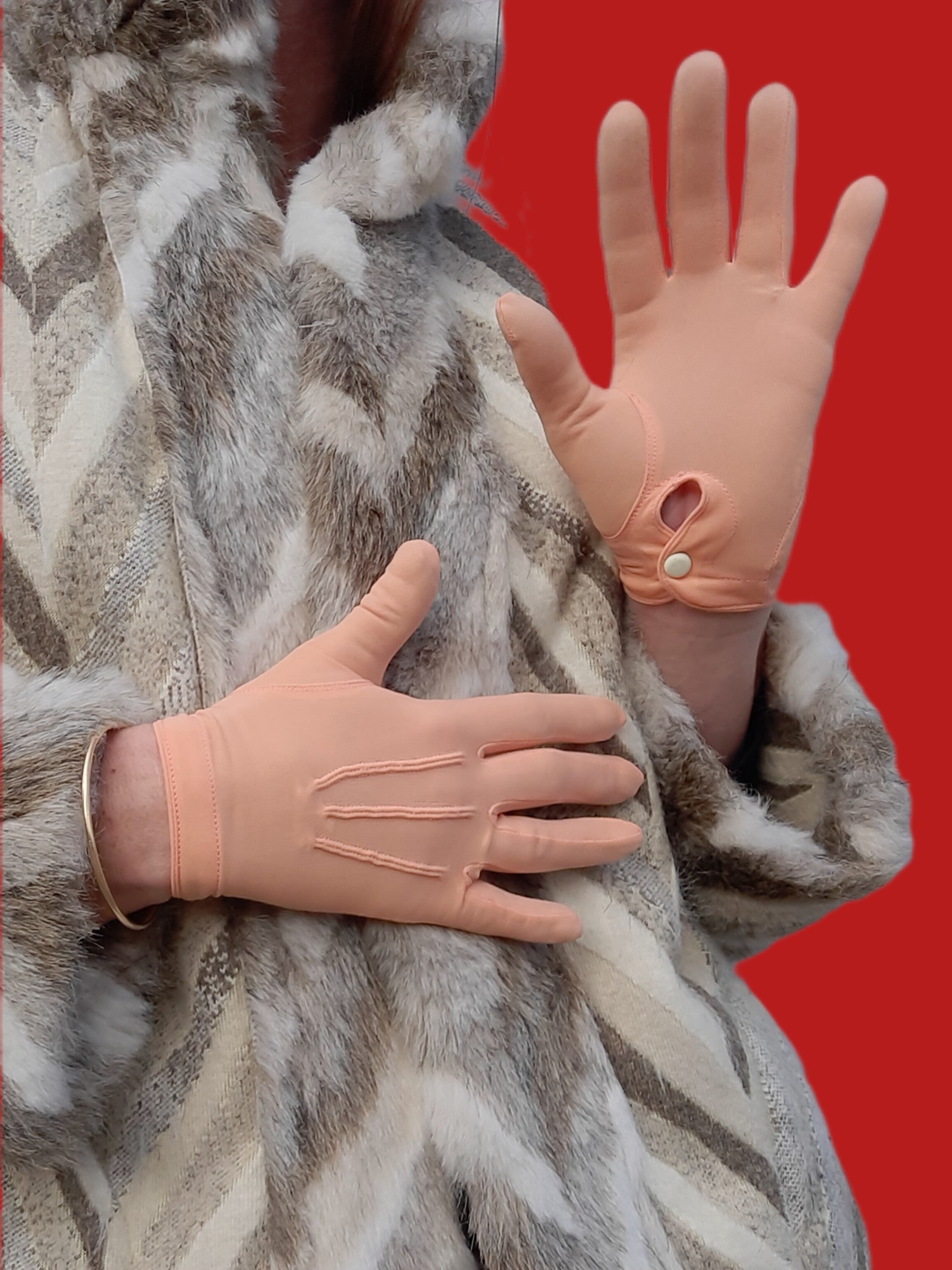 Gants Anciens Ets Neyret Paris Beiges Taille 7 - Occasion