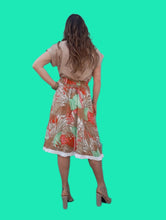 Charger l'image dans la galerie, Jupe vintage Véra- Imprimé tropical. Taille S, M, 36, 38, 40. Fabriqué en France