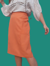 Charger l'image dans la galerie, Jupe vintage Toinette - Saumon. Taille XL, 42, 44