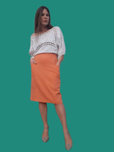 Charger l'image dans la galerie, Jupe vintage Toinette - Saumon. Taille XL, 42, 44
