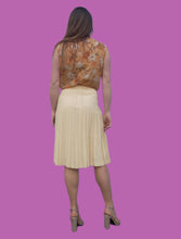 Charger l'image dans la galerie, Jupe vintage Marcelle - Plissé jaune pâle. Taille M, 38, 40