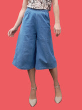 Charger l'image dans la galerie, Jupe Culotte Kaitlyn - En jean. Taille S, 36, 38. Coton
