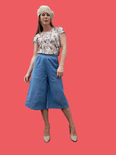 Charger l'image dans la galerie, Jupe Culotte Kaitlyn - En jean. Taille S, 36, 38. Coton