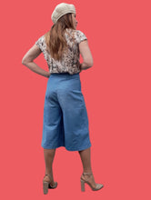 Charger l'image dans la galerie, Jupe Culotte Kaitlyn - En jean. Taille S, 36, 38. Coton