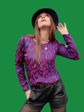 Charger l'image dans la galerie, Chapeau vintage Tamara - En coton violet et galon noué.