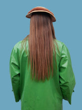 Charger l'image dans la galerie, Chapeau vintage Caroline - Bibi en paille tressée et velours marron. 1960s.