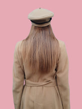 Charger l'image dans la galerie, Chapeau vintage Lucie - Béret à cabillou beige en pure laine vierge. Missouri. Made in France.
