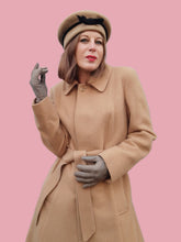 Charger l'image dans la galerie, Chapeau vintage Lucie - Béret à cabillou beige en pure laine vierge. Missouri. Made in France.