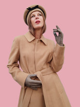 Charger l'image dans la galerie, Chapeau vintage Lucie - Béret à cabillou beige en pure laine vierge. Missouri. Made in France.