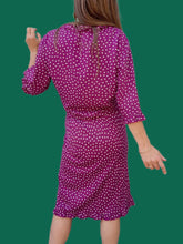 Charger l'image dans la galerie, Ensemble vintage Charlotte - Chemise et jupe à pois. Taille M, 38, 40. S de Style.