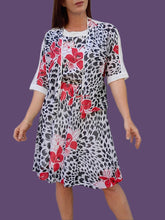 Charger l'image dans la galerie, Ensemble vintage Leslee - Veste fine et robe fleurie. Taille M, 38, 40