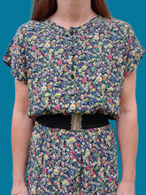 Charger l'image dans la galerie, Ensemble vintage Maggie - Jupe & haut fleuri. Taille M, 38, 40. Carole Richard.